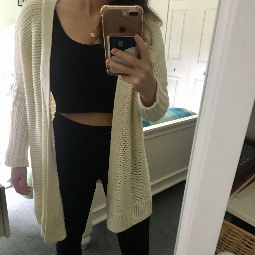 Noisy May White Cardigan
